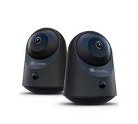 Ctronics Caméra Surveillance Intérieure sans Fil Batterie, 2K 3MP, Vision Nocturne Infrarouge 20 m, Accès App/PC, Stockage FTP/TF128Go/Cloud, Détection PIR, Audio Bidirectionnel, Noir, Lot de 2