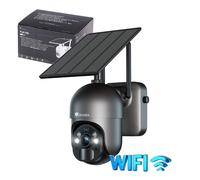 Ctronics Caméra Surveillance Solaire 2K-3MP WiFi 2.4GHZ Extérieure avec Panneau Solaire Batterie 10000mAh Détection PIR Vision 25M