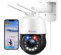 Ctronics Caméra Surveillance WiFi Extérieure 5MP 30X Zoom Optique, PTZ IP, Vision Nocturne Couleur 150M, Alarme, IP66 G