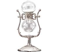 CTRSM Sablier, Sablier, Horloge de, Assistant de Gestion du Temps, sablier Vintage en métal, 15 minutes/30 minutes/60 Minutes, Rotation à 360°, Grand Format(White,30 Minutes)