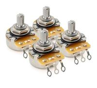 CTS 450 série A250K Split arbre Poti Audio Taper Beaux 24 Splines Potentiomètre pour Guitare électrique Basse, 10% Tolérance(Ensemble de 4)