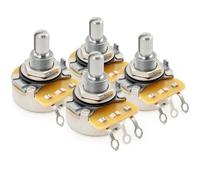CTS 450 série B500K Beaux 24 Splines Split arbre Poti Linéaire Taper Potentiomètre pour Guitare électrique Basse, 10% Tolérance(Ensemble de 4)