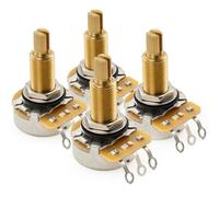 CTS 450G A500K Potentiomètre Laiton Longue Split Shaft 3/4 Pouce 10% Audio Taper pour Guitare électrique Basse(Lot de 4)