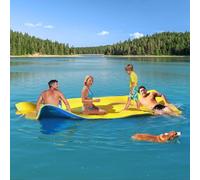 CTSC Floating Water Mat, 305 x 150 cm, tapis d'eau flottant, tapis en mousse XPE 3 couches, indéchirable, un excellent compagnon pour les excursions en bateau et le plaisir de la piscine