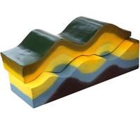 CTTQIBUIN Modèle de démonstration de Changement crustal, modèle de tectonique des plaques 3D en géologie, Aide aux Instruments de Structure des plaques et de morphologie Surface, for l'enseignement
