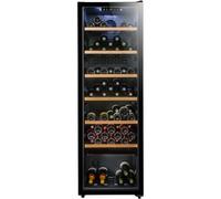 Cave à vin de vieillissement - LA SOMMELIERE - CTVNE147 - 147 bouteilles - Porte vitrée - Classe G - 54,5 x 60,4 x 167,4 cm - Noir