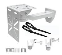 CTXSumTec Adaptateur de caméra dôme en forme de L + support mural au plafond pour caméras de vidéosurveillance de sécurité - Ajustement universel, aluminium robuste, capacité de 10 kg, installation