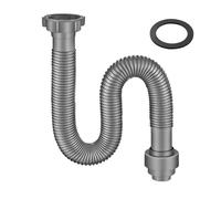Ctyjia 1 Pièces Siphon Flexible Étanche aux Odeurs, Diamètre Intérieur Fileté 45mm Tuyau D’évacuation Flexible, pour la Cuisine, la Salle de Bain, les, 60cm