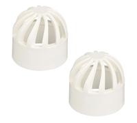 Ctyjia 2 Pièces Bouchon D'aération en PVC, Diamètre Intérieur 25mm Raccords De Tuyau D'aquarium, Accessoires de Tuyauterie de Débordement pour Aquarium Marin