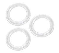 Ctyjia 3 Pièces Joints Anneaux de Silicone, Joint de Serrage Sanitaire, 72mm ID Joint Tri-clamp, pour OD 91mm Sanitaire Tuyau Soudure Ferrule