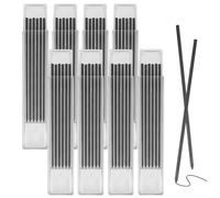 CTYUEYUN 48 Pièces Mines de Crayon de Chantier,Noir 2.8mm Recharges de Crayons de Charpentier,Recharge pour Crayon Solide à Trous Profonds Pour le Travail du Bois,Les Croquis et L'écriture