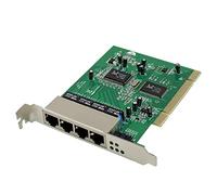 Ctzrzyt Commutateur Ethernet 10/100 Mbps Carte de Commutation PCIE 4 RJ45 Commutateur RéSeau RTL8305 + 8100CL de Puces pour Ordinateur de Bureau