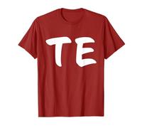 CU Te Funny Cute Couples & Family Matching Red Minimal Text T-Shirt