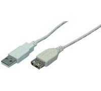 [CU0012] LOGILINK Câble Rallonge USB 2.0 USB A Mâle USB A Femelle 5 m Gris