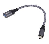 CU0106 Câble OTG, USB 3.2 USB Femelle A,USB C-Mâle 150mm Gris 15W LOGILINK