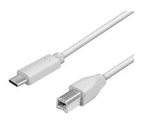 [CU0160] LogiLink Câble USB 2.0, USB-C - USB-B mâle, 1,0 m, gris