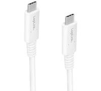 LogiLink CU0180 câble USB 0,8 m USB C Blanc