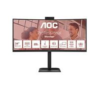 Gawfolk Écran PC Ultra Large 34 Pouces 1500R incurvé 144Hz Gaming Computer Moniteur,21:9 UWQHD(3440x1440),Adaptive Sync，HDR，178 ° Angle Vue，DisplayPort、HDMI，VESA 75 * 75MM-Noir