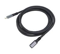 CUA0109 Câble USB 3.2 Gen 2 USB C Femelle,USB C Mâle Plaqué Or 2m LOGILINK