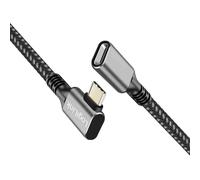 Rallonge USB - LogiLink - CUA0111 - USB 3.2 Gen2 - 1 m - Aluminium Noir/Gris