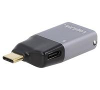 CUA0203 Adaptateur USB 3.2 HDMI Femelle,USB C Mâle Plaqué Or LOGILINK