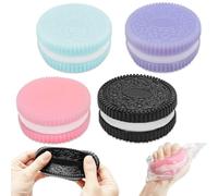 Cuackamily 4 PCS Jouet Anti-Stress en Forme De Biscuit, Jouet De Simulation De Biscuit Pincé, Jouet De Décompression Ultra-Doux, Jouets Anti-Stress pour Noël, Halloween, Cadeaux d'anniversaire