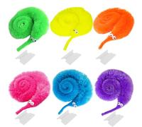 Cuackamily 6PCS Jouets De Ver Magique, Chenilles Magiques, Ver Flou Magique Jouets De Ver Sinueux Hippocampe Magique Cadeau d'anniversaire pour Enfants Remplisseurs de Sac de Fête (Couleur Aléatoire)
