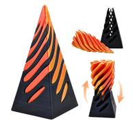 Cuackamily Fidget Toys Jouet Anti-Stress,Impossible Cone Pyramid Jouet en Spirale,Jouet Spirale Imprimé en 3D,Pyramid Passthrough Sculpture,Jouets Sensoriel Décoration De Bureau pour Enfants Adultes