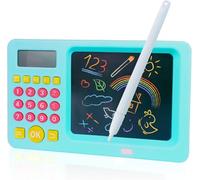 Cuackamily Tablette D'écriture LCD Coloré, Effaçable Réutilisables Dessin, Ardoise Magique, Montessori Jeu électronique D'addition Soustraction Multiplication Division Enfants Cadeaux d'anniversaire