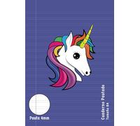 Cuaderno A4: Lineas Doble Pauta 4mm Ancha con Margen | 100 páginas (50 hojas) | Libreta Morado