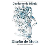 Cuaderno De Dibujo, Diseño De Moda: Libro De Bocetos Para Diseñadora Principiantes, Modelo Azul