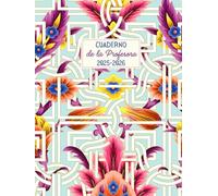 Cuaderno de la Profesora: Agenda del docente A4, Planificador semanal y mensual, Semana Vista, Tapa Dura