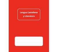 Cuaderno de Lengua Castellana y Literatura - Pautado: Formato grande 8,5" x 11", 50 hojas (100 páginas), ideal para apuntes, esquemas, tablas y gráficos