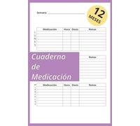 Cuaderno de Medicación: Bitácora Para Organizar Tus Terapias Diarias