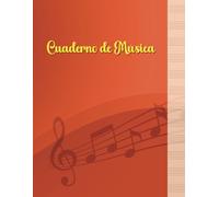 Cuaderno de Música A4 - 12 Pentagramas por Página, 107 Páginas con Índice Personalizable: Ideal para Estudiantes y Compositores - Pentagramas Amplios, ... para Escuela, Regalos y Prácticas Musicales