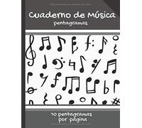 Cuaderno De Música Pentagramas: Cuaderno De Partituras En Blanco 10 Pentagramas Por Página Perfecta Para Músicos 102 Páginas