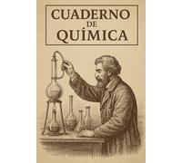 CUADERNO DE QUÍMICA - Cuaderno escolar con cuadrícula 5x5 mm | 6x9 pulgadas | 80 páginas: Diseño vintage con ilustración de laboratorio | Ideal para clases de química, fórmulas y notas