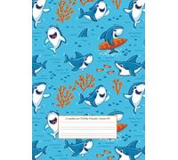 Cuaderno Doble Pauta 3mm A4: 100 páginas - cuadernos doble pauta A4 - libreta tiburon
