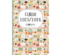 Cuaderno docente 2025-2026: Cuaderno para profesor, profesora, maestro o maestra A4 (10 grupos) curso 2025-2026. Contiene calendario año y mes, ... agenda semanal y páginas para tomar notas