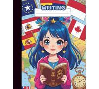 Cuaderno Kawaii Personalizado de Escritura: Complemento Perfecto para Organizar y Brillar en el Cole, 100 Páginas de Papel Blanco Rayado, (7.5 x 9.25) Pulgadas, para Niñas y Adolescentes, Tapa Blanda