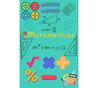 CUADERNO MATEMATICAS: CUADERNO MATEMATICAS/120 PAGINAS/6·9INCHES/IDEAL PARA APUNTES,CALCULOS,PROIECTOS/CUADERNO PARA TODAS LAS EDADES