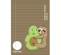 Cuaderno Pauta 4mm: Libreta A4 Lineas Doble 4 mm Ancha con Margen | 100 páginas (50 hojas) | Marrón