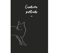 Cuaderno Punteado: A4 - Libro Perfecto Para Bocetos Y Apuntes - Para El Camino, En Casa, En El Trabajo O En La Universidad - Diseño De Gato Negro