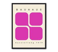 Cuadro bauhaus pink forms
