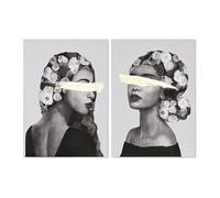 CUADRO LIENZO PINO 70X3,7X100 CHICA DORADO 2 SURT.