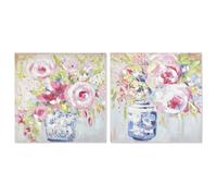 CUADRO LIENZO PINO 80X3X80 FLORERO 2 SURT.