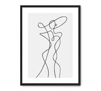 Cuadro woman line art viii