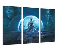 Cuadros Camara Lot de 3 posters muraux décoratifs pour chambre à coucher, salon, chambre à coucher, Star Wars, Roi, Obi Wan Kenobi (97 x 62 cm)