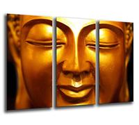 Cuadros Cámara Poster photographique Bouddha Détente Zen Méditation Relax Taille totale 97 x 62 cm XXL