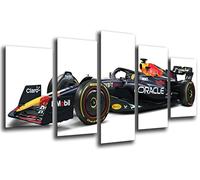 Cuadros Cámara Tableau moderne Photo Voiture Formule 1, Red Bull RB19 2023, Verstapen, Perez, 165 x 62 cm, réf. 27437